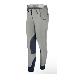 Kathryn Lily Capital Breeches Gray Navy Women’s 12 Horse Equestrian Pants